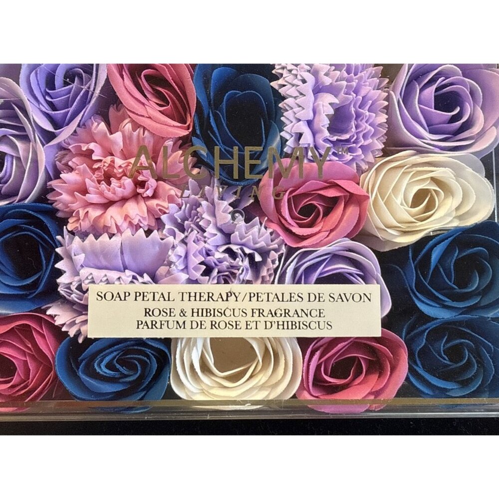 NEW Alchemy Soap Petal Therapy Bath Flower Rose Hibiscus